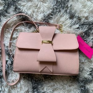 Betsy Johnson blush pink purse
